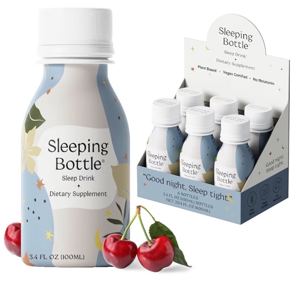 New in Box Sleeping Bottle Natural Sleep Aid - Melatonin Free & Vegan